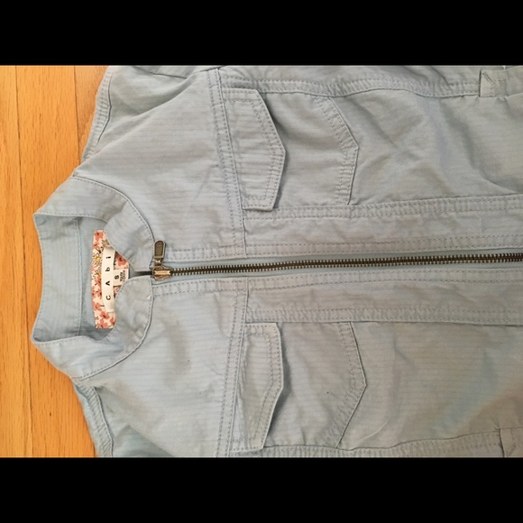 light blue moto jacket - Picture 7 of 8